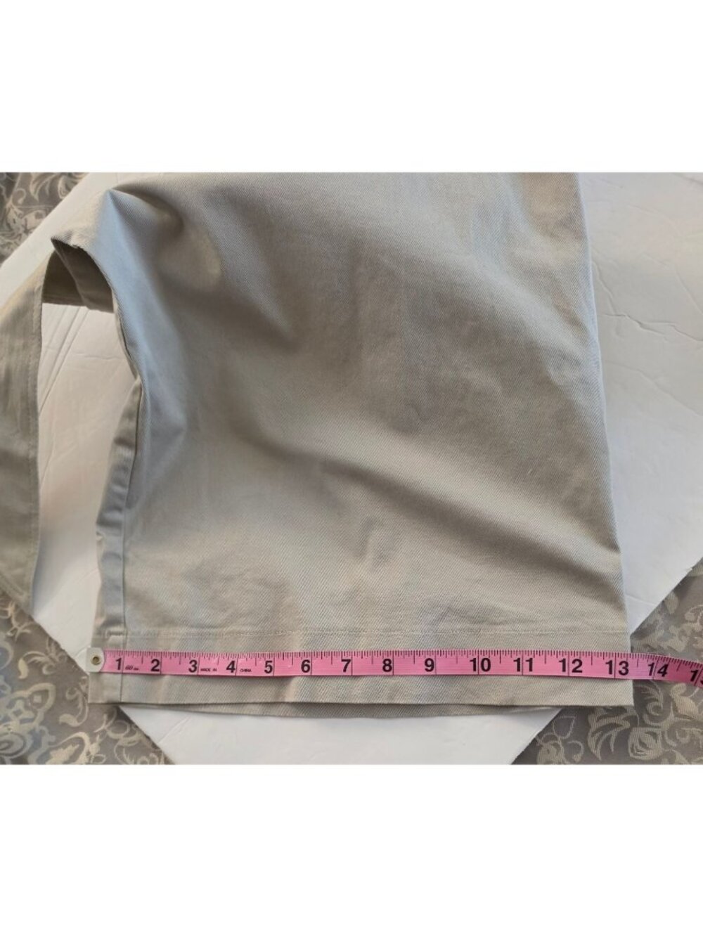 Monosuit Paperbag Wide Leg Pants Beige High Rise Belted Cotton Blend EU Made - Picture 8 of 9